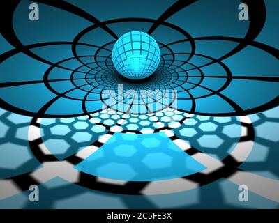 rendu 3d abstrait - Flame Fractal Art Banque D'Images