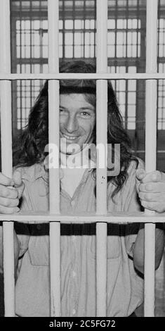 Dennis Robert Peron, militant de San Francisco, à la prison de San Bruno à la fin des années 70 Banque D'Images