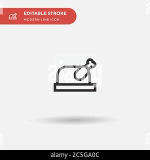 Turquie simple vecteur icône. Modèle de conception de symbole d'illustration pour l'élément d'interface utilisateur Web mobile. Pictogramme moderne de couleur parfaite sur contour modifiable. Turquie icônes pour votre projet d'entreprise Illustration de Vecteur