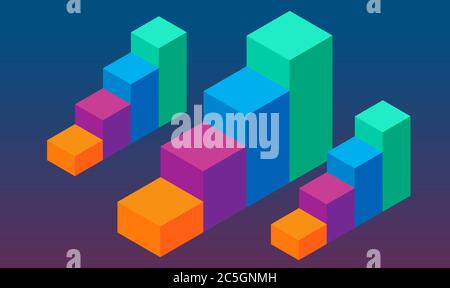 design numérique du podium arc-en-ciel sur des arrière-plans abstraits Illustration de Vecteur