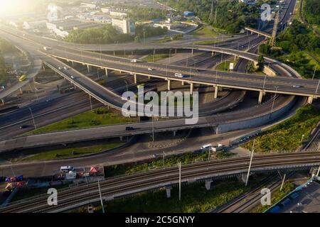 Vue aérienne du grand passage Banque D'Images