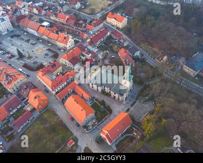 Panorama de Toszek. Toszek, Opole, Pologne. Banque D'Images