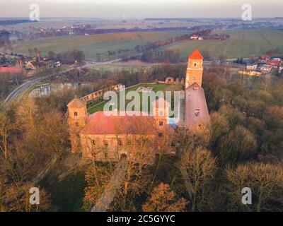 Panorama de Toszek. Toszek, Opole, Pologne. Banque D'Images