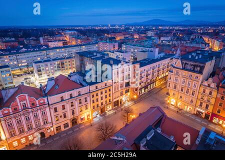 Architecture de Swidnica. Swidnica, Basse-Silésie, Pologne. Banque D'Images