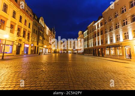 Architecture de Swidnica. Swidnica, Basse-Silésie, Pologne. Banque D'Images