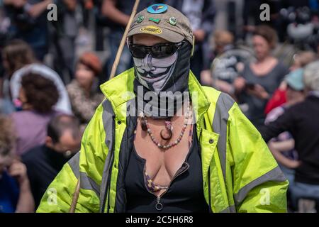Des centaines de personnes rejoignent la manifestation Black Trans Lives Matter à Londres, au Royaume-Uni. Banque D'Images