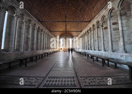 Église abbatiale de Jérusalem du Mont-Saint-Michel Banque D'Images