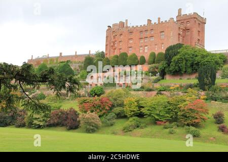 Château de Powis au pays de Galles Banque D'Images