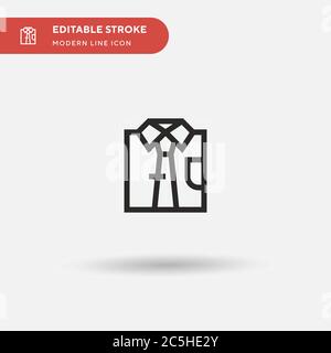 Icône de vecteur simple TIE. Modèle de conception de symbole d'illustration pour l'élément d'interface utilisateur Web mobile. Pictogramme moderne de couleur parfaite sur contour modifiable. Icônes de cravate pour votre projet d'entreprise Illustration de Vecteur