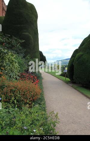 Château de Powis au pays de Galles Banque D'Images