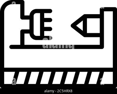 Icône de tour, style de contour Illustration de Vecteur