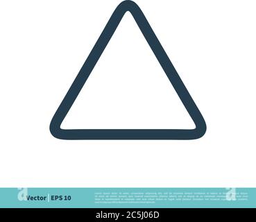 Triangle icône Vector logo Template Illustration Design. Vecteur EPS 10. Illustration de Vecteur