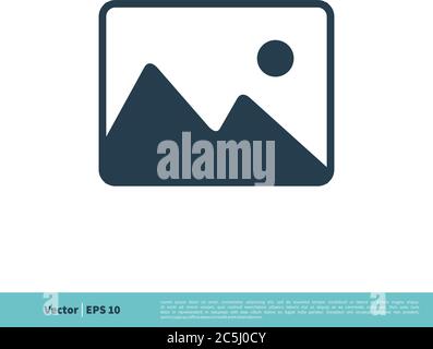 Photo image image icône Vector logo Template Illustration Design. Vecteur EPS 10. Illustration de Vecteur
