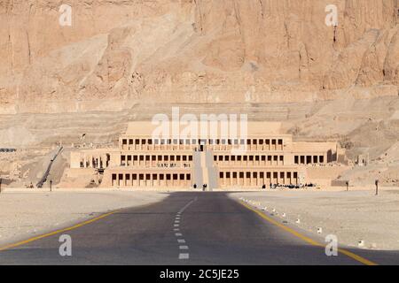 Hatshepsut temple de Deir Al Bahari, Louxor, Égypte Banque D'Images