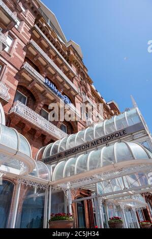 L'hôtel Hilton Metropole sur le front de mer de Brighton, Royaume-Uni Banque D'Images