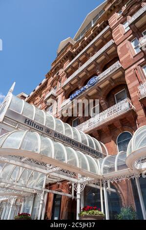 L'hôtel Hilton Metropole sur le front de mer de Brighton, Royaume-Uni Banque D'Images