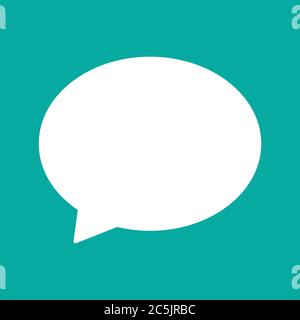 Icône bulles de parole. Pour les sites Web et les applications. Image sur fond jaune. Illustration vectorielle à ligne plate. Illustration de Vecteur