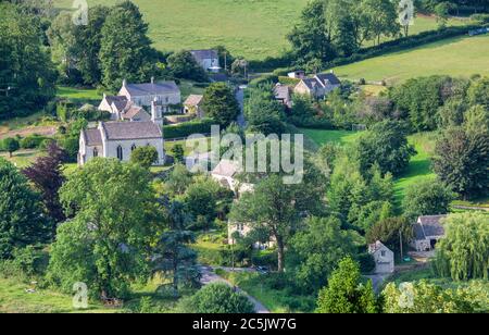 Village de Sheepscombe dans les Cotswolds. Gloucestershire, Angleterre Banque D'Images