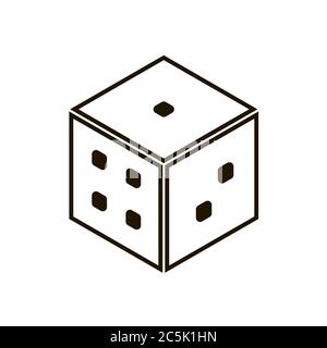 Icône de corsage de Backgammon sur fond blanc. Style plat EPS 10. Illustration de Vecteur
