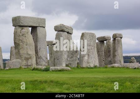 Stonehenge cercle de pierres debout. Angleterre, Royaume-Uni Banque D'Images
