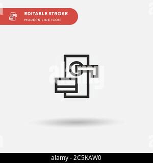 Icône de vecteur simple de porte numérique. Modèle de conception de symbole d'illustration pour l'élément d'interface utilisateur Web mobile. Pictogramme moderne de couleur parfaite sur contour modifiable. Icônes de la porte numérique pour votre projet d'entreprise Illustration de Vecteur
