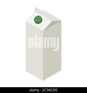 Icône TETRA Pak dans un style plat tendance. Illustration vectorielle. SPE 10. Illustration de Vecteur