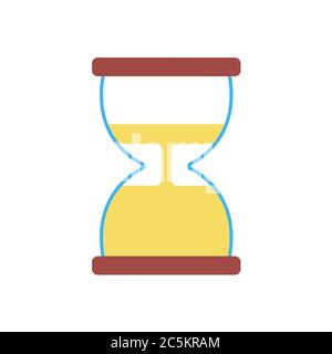 Icône HourGlass sur fond blanc. Illustration vectorielle de style plat tendance. SPE 10 Illustration de Vecteur