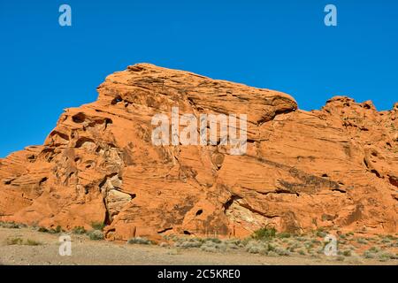 Formations rocheuses dans le parc national de la Vallée de feu, Nevada, États-Unis Banque D'Images