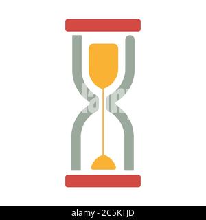 Icône HourGlass sur fond blanc. Illustration vectorielle de style plat tendance. ESP 10. Illustration de Vecteur