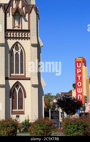 Première église presbytérienne, Napa City, Napa County, Californie, États-Unis Banque D'Images