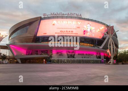 T-Mobile Arena à Las Vegas, Nevada, Etats-Unis un jour après UFC 229 Khabib Nurmagomedov vs. Conor McGregor Banque D'Images