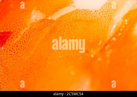 Photo macro ultra-tendre d'une crevette australienne cuite et juteuse Banque D'Images