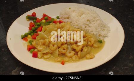 Curry de crevettes Banque D'Images