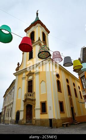 Vue sur la rue à Szentendre, Hongrie Banque D'Images