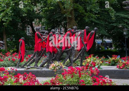 Le Monument national de l'esclavage au Festival Keti Koti à Amsterdam, pays-Bas 2-7-2020 Banque D'Images