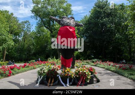 Le Monument national de l'esclavage au Festival Keti Koti à Amsterdam, pays-Bas 2-7-2020 Banque D'Images