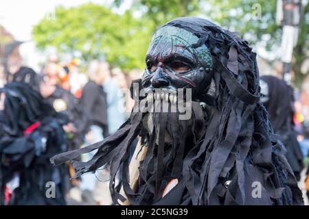 Danse traditionnelle au Rochester Sweeps Festival Kent Banque D'Images