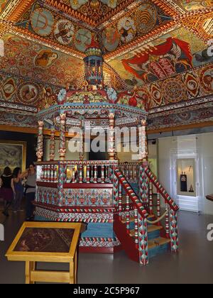 Musée Polin de l'histoire des Juifs polonais à Varsovie. Builging est conçu par les architectes finlandais Rainer Mahlamäki et Ilmari Lahdelma. Banque D'Images