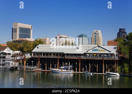 Joe's Crab Shack Restaurant dans la vieille ville de Sacramento, Californie, États-Unis Banque D'Images