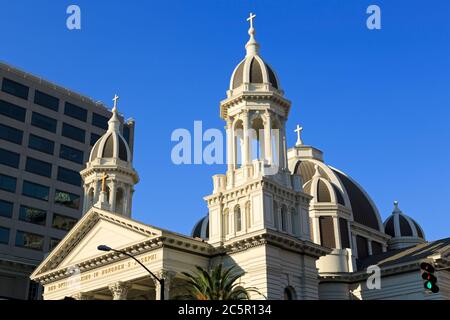 Cathédrale de St. Joseph, San Jose, Californie, États-Unis Banque D'Images