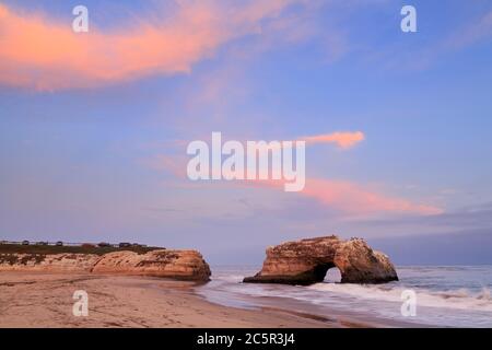 Parc national de Natural Bridges, Santa Cruz, Californie, États-Unis Banque D'Images