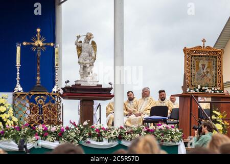 Célébration en l'honneur de l'icône Busslav de la mère de Dieu Banque D'Images