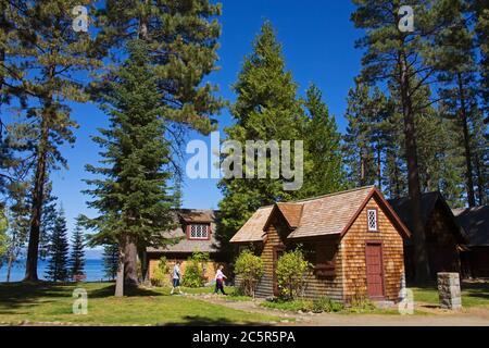 Cook's Quarters at the Pope Estate, site historique de Tallac, South Lake Tahoe, Californie, États-Unis (registre national des lieux historiques) Banque D'Images