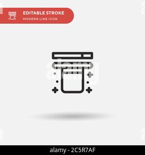 Icône de vecteur simple Magic Hat. Modèle de conception de symbole d'illustration pour l'élément d'interface utilisateur Web mobile. Pictogramme moderne de couleur parfaite sur contour modifiable. Icônes Magic Hat pour votre projet d'entreprise Illustration de Vecteur