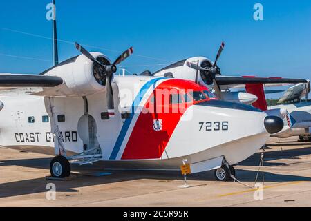 Grumman HU-16e Albatross au Musée de l'air naval de Pensacola, Floride - demeure des Blue Angels. Banque D'Images