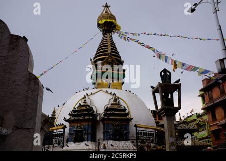 Kaathe Swyambhu Shree GHA chaitya - également connu sous le nom de Kathesimbu Stupa, Katmandou, Népal Banque D'Images