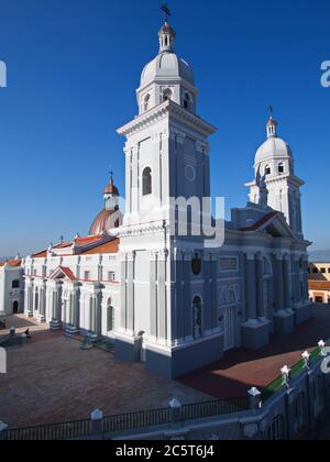 Santa Basílica Metropolitana Iglesia Catedral à Santiago de Cuba, dans les Caraïbes, Amérique Banque D'Images