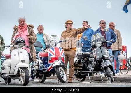 Brighton UK 4 juillet 2020: Le Mod Weekender annuel à Brighton a naturellement eu une participation plus faible que les années précédentes. Banque D'Images