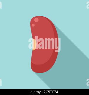 Icône de haricot de Garbanzo. Illustration plate de l'icône de vecteur de haricot de haricot de garbanzo pour la conception de web Illustration de Vecteur