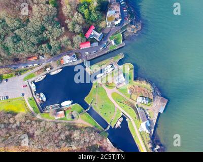 Vue sur le canal de Crinan Banque D'Images